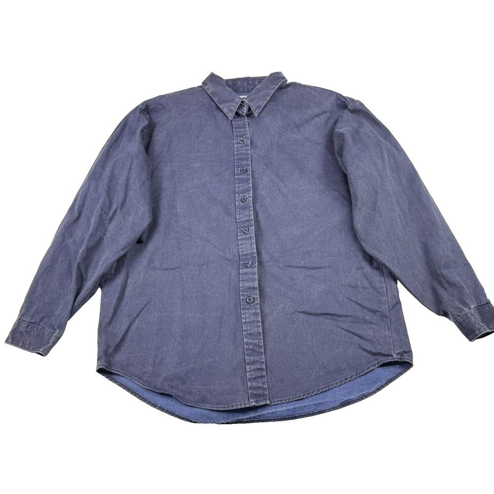 Panhandle Slim Vintage USA Western Denim Shirt Long Sleeve Size Medium Cotton